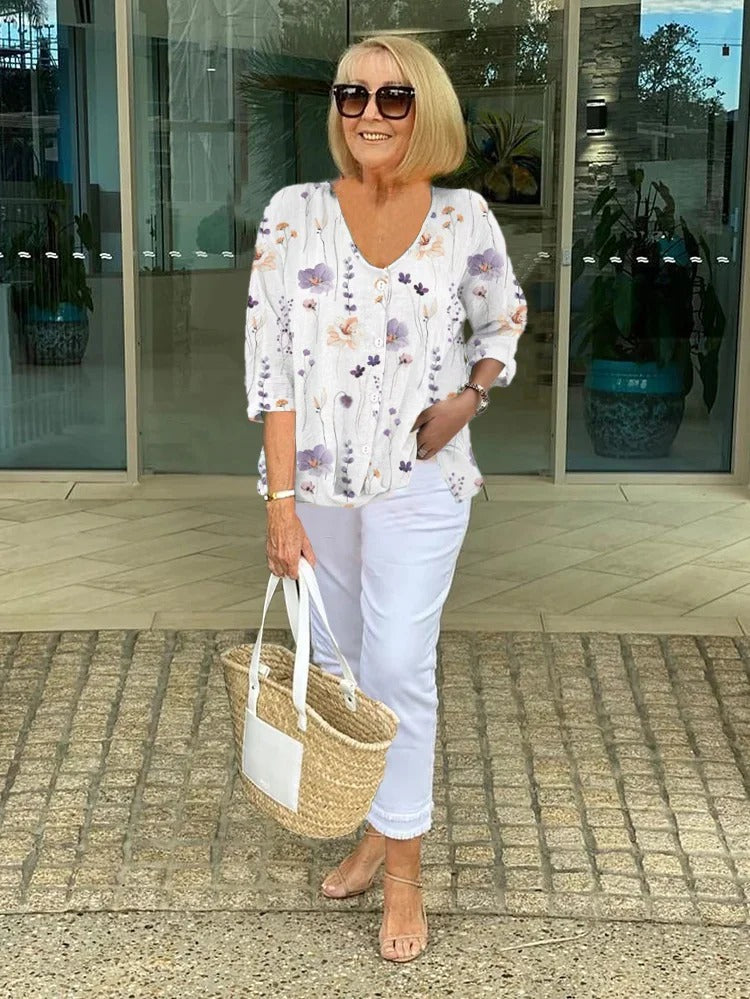 SOPHIE | ELEGANT FLORAL BLOUSE