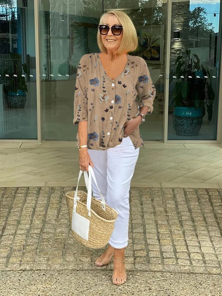 SOPHIE | ELEGANT FLORAL BLOUSE