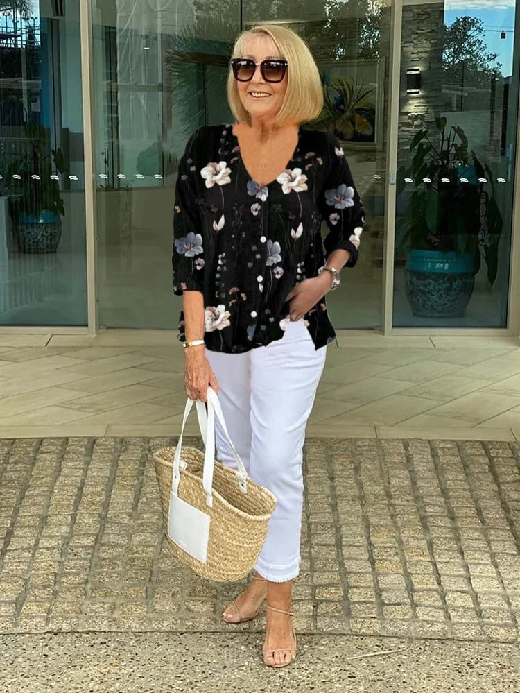 SOPHIE | ELEGANT FLORAL BLOUSE