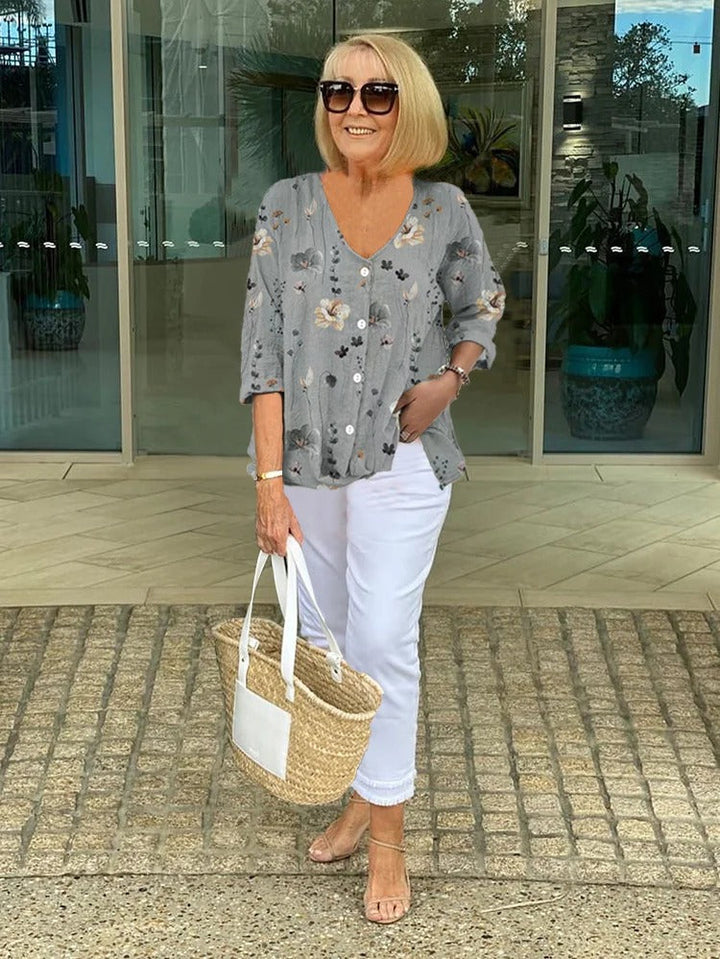 SOPHIE | ELEGANT FLORAL BLOUSE