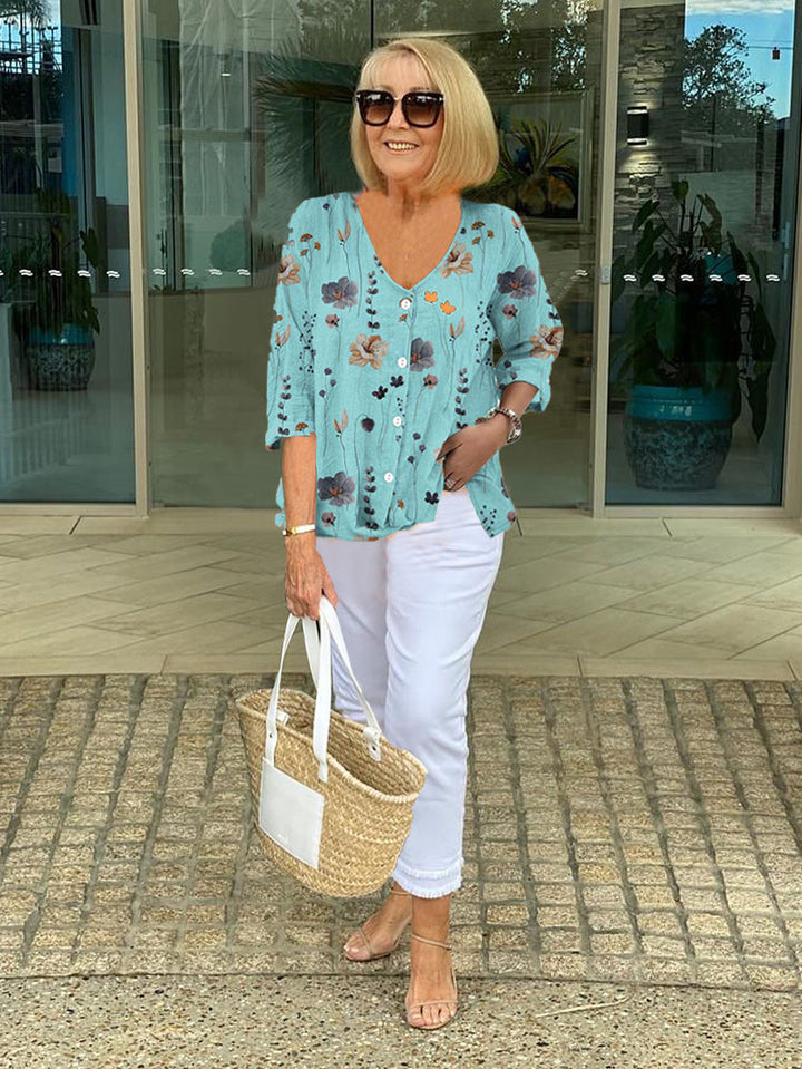 SOPHIE | ELEGANT FLORAL BLOUSE